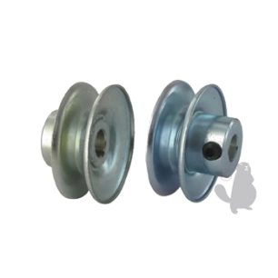 poulie clavetée à gorge trapézoïdale en acier.ø: ext:57,15mm, ø: int:12,70mm.