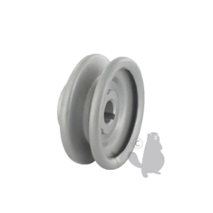 poulie clavetée à gorge trapézoïdale en acier.ø: ext:63,50mm, ø: int:12,70mm.