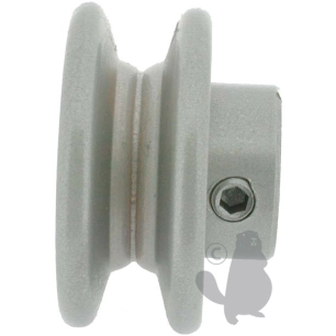 poulie clavetée à gorge trapézoïdale en acier.ø: ext:76,20mm, ø: int:19,05mm.