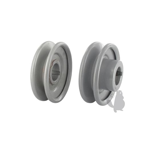 poulie clavetée à gorge trapézoïdale en acier.ø: ext:76,20mm, ø: int:22,23mm.