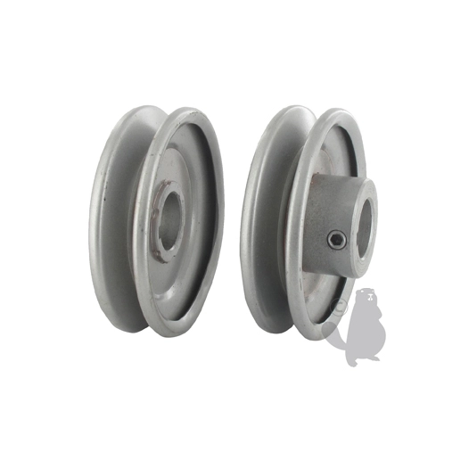 poulie clavetée à gorge trapézoïdale en acier.ø: ext:88,90mm, ø: int:22,23mm.