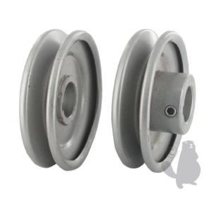 poulie clavetée à gorge trapézoïdale en acier.ø: ext:88,90mm, ø: int:22,23mm.