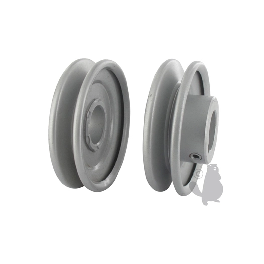 poulie clavetée à gorge trapézoïdale en acier.ø: ext:88,90mm, ø: int:25,40mm.