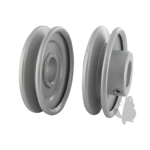 poulie clavetée à gorge trapézoïdale en acier.ø: ext:88,90mm, ø: int:25,40mm.