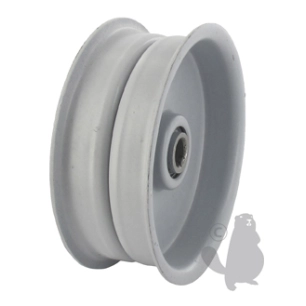 poulie tendeur à gorge plate avec rebords en acier adaptable pour mtd.remplace origine: 756-0240.ø: ext:92,10mm, ø: int:9,53mm.