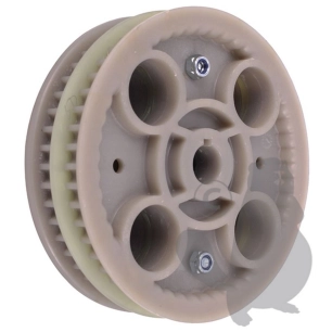 poulie crantée. remplace origine stiga 1134-3679-02. adaptable sur villa 85m, villa 102m, villa ready, park 102m, park 121m.