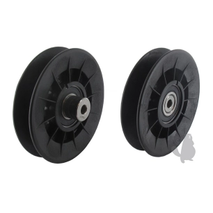 poulie adaptable john deere pour modèles x300, x300r, x304, x320, x324,n x340, x360. remplace origine am134502, am138080.