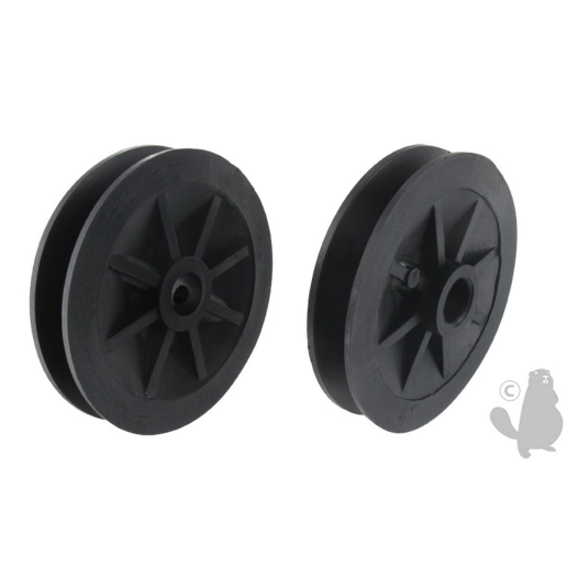 poulie pour boitier de transmission al-ko, mtd, sandrigarden. ø 76mm. remplace origine 15006, a16079, 2017570.