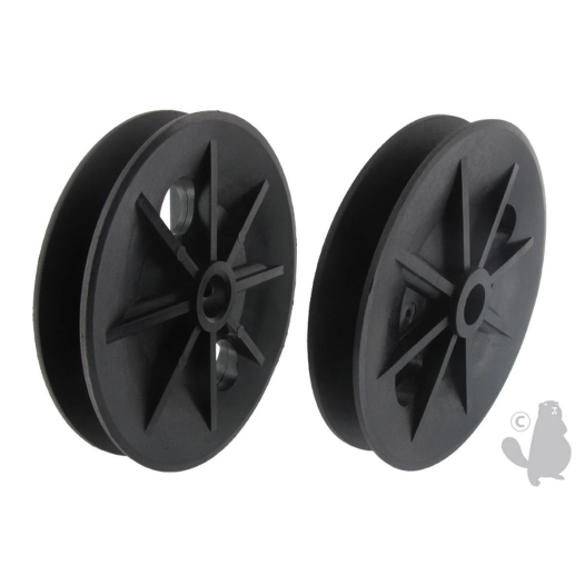 poulie pour boitier de transmission hayter, mtd. ø 100mm. remplace origine 411019, 756-1055.
