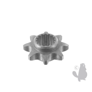 pignon d'entrainement de transmission pubert, stiga. ø 15mm. remplace origine 0306050016, 119700049/0.