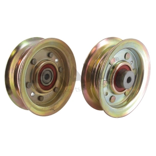 poulie à gorge plate adaptable john deere pour séries x, lt, 737, 757, 777, 797. remplace origine am124346.