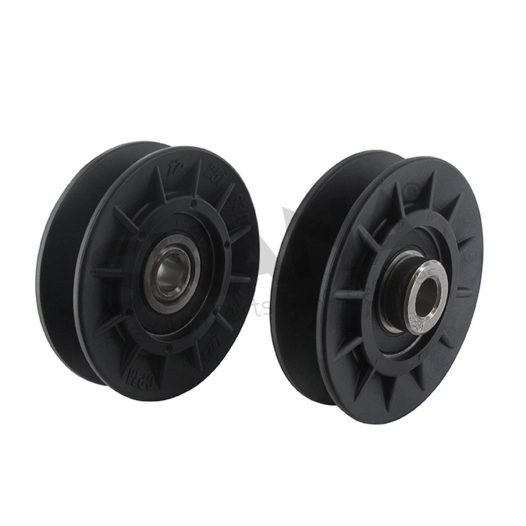 poulie à gorge en v adaptable john deere pour séries lx, gt42, gt262, gt275, z225, z245. remplace origine am115460.