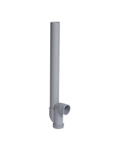 Siphon simple 40mm sortie horizontale en pvc