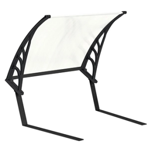 abri / garage pour tondeuses robotiques. toiture transparente et relevable. dimensions montées: profondeur 80cm, largeur 60cm, h