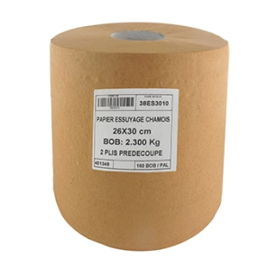 bobine essuie mains ouate chamois.