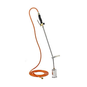 desherbeur thermique professionnel pour raccordement à une bouteille de gaz externe butane et propane. température maximale 1000