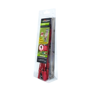 kit adaptation campagnols pour le detaupeur, comprenant 2 tiges, 10 pétards et 10 supports de pétards.