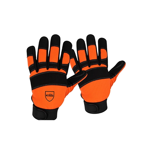 gants de tronçonnage demi-saison à main gauche en kevlar taille 10 (l), en381-7 - classe 1, en388 - 2122x. cuir véritable.