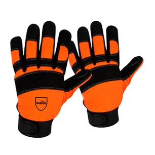 gants de tronçonnage demi-saison à main gauche en kevlar taille 9 (m), en381-7 - classe 1, en388 - 2122x. cuir véritable.