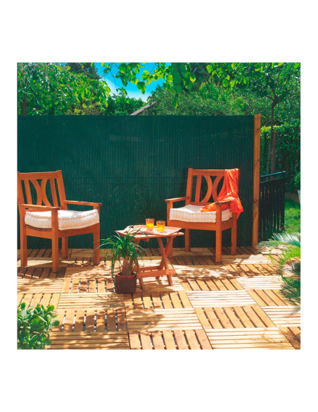 Brise-vue PVC Vert Faura Occultation Double Face Durable - FAURA
