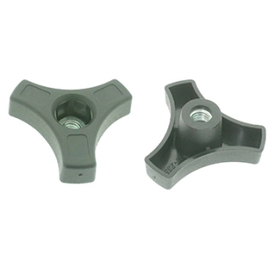 écrou à ailettes adaptable pour vis de mancheron ø: 6mm.