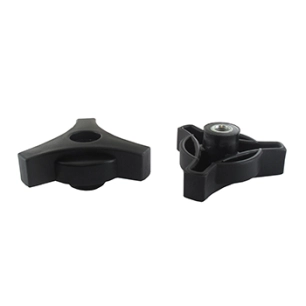 écrou à ailettes adaptable pour vis de mancheron ø: 8mm.