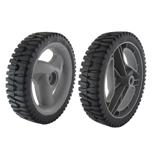 roue adaptable husqvarna - partner - mc culloch pour modèles 6056sm, p5056sm, p4553, p6056, p6556, m4553 cmhw. remplace origine