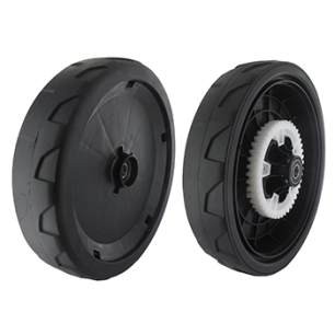roue tractée sur roulement stiga. ø :240mm. origine 381007463/1. remplace origine 381007449/1.