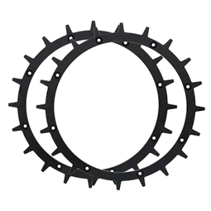 paire de crampons de roues pour tondeuses robot, adaptable stihl, modèles imow 422, 422p, 422pc.