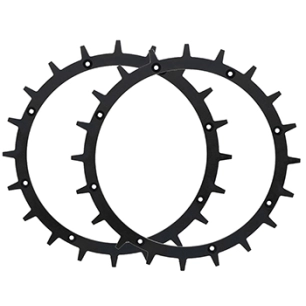 paire de crampons de roues pour tondeuses robot, adaptable stihl, modèles imow 632, 632p, 632pc.