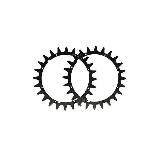 paire de crampons de roues pour tondeuses robot, adaptable worx, modèles landroid s, m et kress. ø ext 199mm.