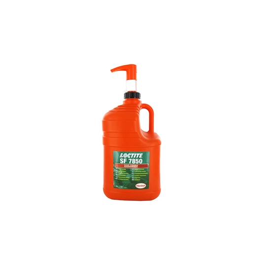 crème nettoyante pour les mains biodégradable avec distributeur loctite7850, rinçage avec ou sans eau. flacon de 3l.