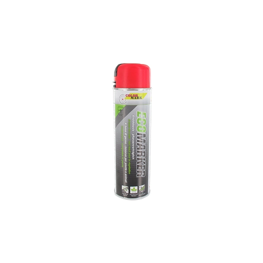 marquage craie en aérosol 500 ml - fluo rouge. pour réalisations de marquages devant rester visibles pendant peu de temps. en ra