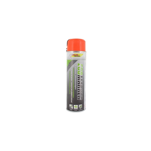 marquage craie en aérosol 500 ml - fluo orange. pour réalisations de marquages devant rester visibles pendant peu de temps. en r