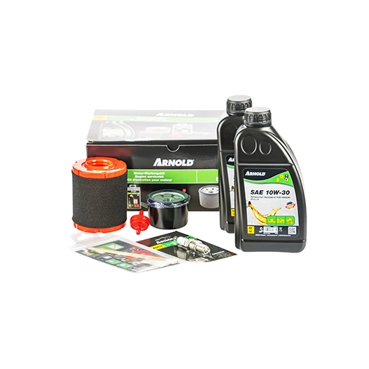 kit entretien autoportée arnold. pour moteurs mtd thorx ohv 547 cc. composé de : 2 bidons d'huile sae 10w30 de 1 l - 1 filtre à