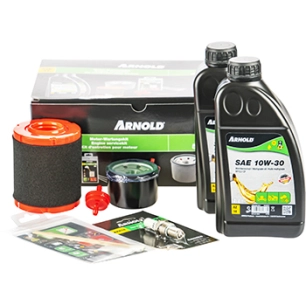 kit entretien autoportée arnold. pour moteurs mtd thorx ohv 547 cc. composé de : 2 bidons d'huile sae 10w30 de 1 l - 1 filtre à