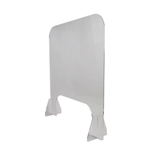 hygiaphone mobile pour comptoir en verre acrylique (plexiglass). dimensions 950 x 700 x 6mm.
