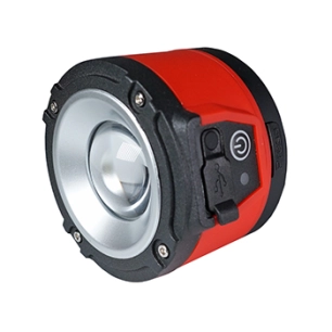 baladeuse rechargeable aluminium avec un revêtement caoutchouté « soft-touch » et base aimantée, 600 lumens (à haute intensité)