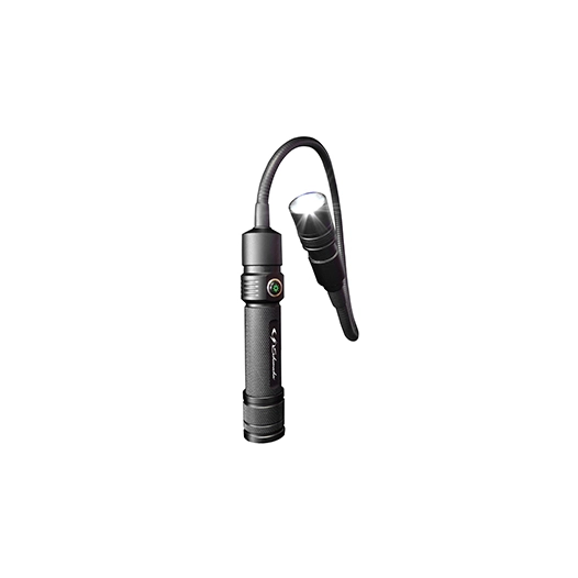 baladeuse flexible résistante aux chocs et à l’eau. faisceau spot ou large. led cree® xpg haute performance. 125 lumens (à haute