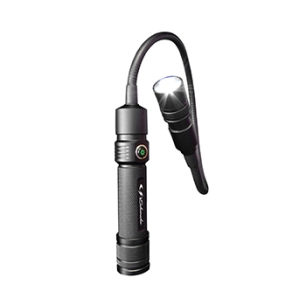 baladeuse flexible résistante aux chocs et à l’eau. faisceau spot ou large. led cree® xpg haute performance. 125 lumens (à haute