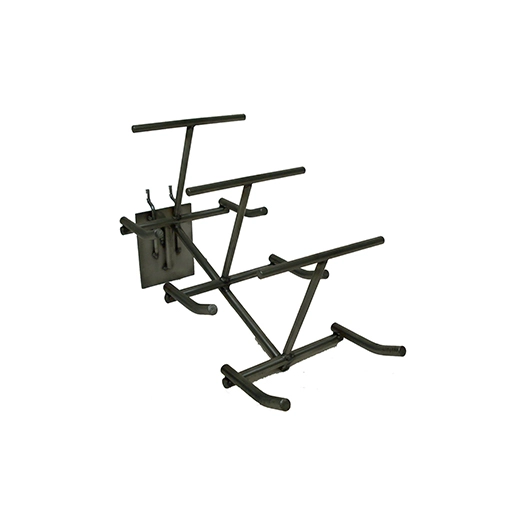 broche présentoir 6 lames. pour présentoirs à plaque perforée. l: 30cm. -pl