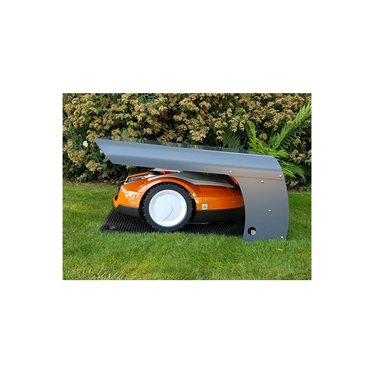 abri pour tondeuse robot protect. pour modèles de grande dimensions. ouverture à deux positions permettant un accès optimal au r
