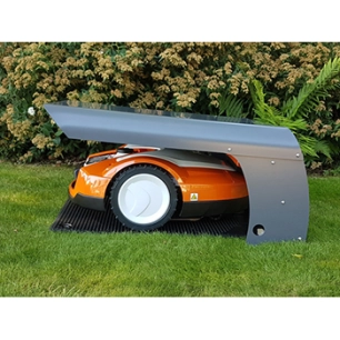 abri pour tondeuse robot protect. pour modèles de grande dimensions. ouverture à deux positions permettant un accès optimal au r