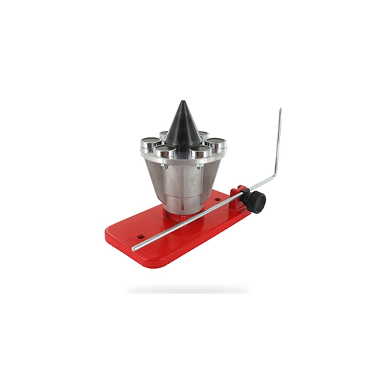 equilibreur de lame modèle professionnel à 6 aimants. fixation murale, livré avec pointe de contrôle d'alignement de lame.