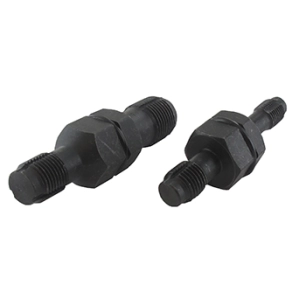 jeu de deux outils à raviver les filetages de bougies d'allumage aux dimensions m10 (1.00), m12 (1.25), m14 (1.50) et m18 (1.50)