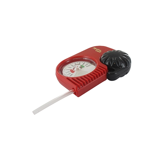 pèse-acide. permet de tester les éléments de la batterie en contrôlant la densité.