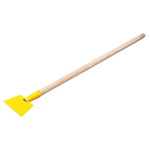 raclette beton/glace 150 mm. coupant endurci, avec manche en chêne de 120 cm.