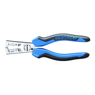 pince à dénuder automatique gedore chromée, polie avec gaine bi-matière. pour fils de 0,5 à 5mm2.