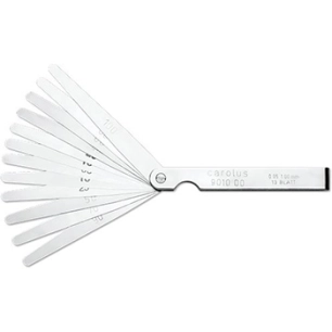 jeu de cales d'épaisseurs gedore avec protection, repliable. comprend 13 lames de 0.05 à 1.00 mm de longueur 100 mm