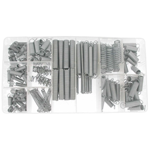 coffret assortiment de ressorts d'extension et de compression pour multiples applications. contient 190 pièces.